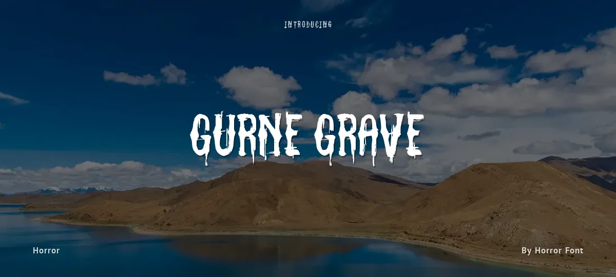 Gurne Grave font preview