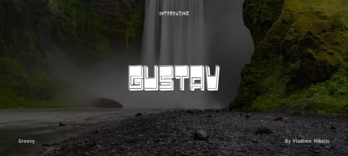 Gustav font preview