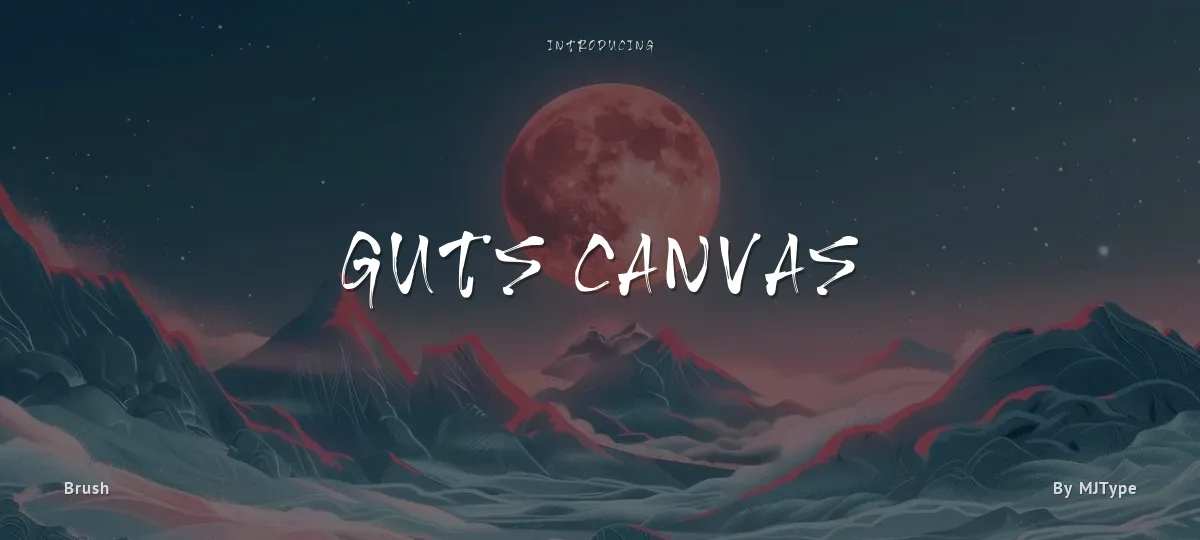 Guts Canvas font preview