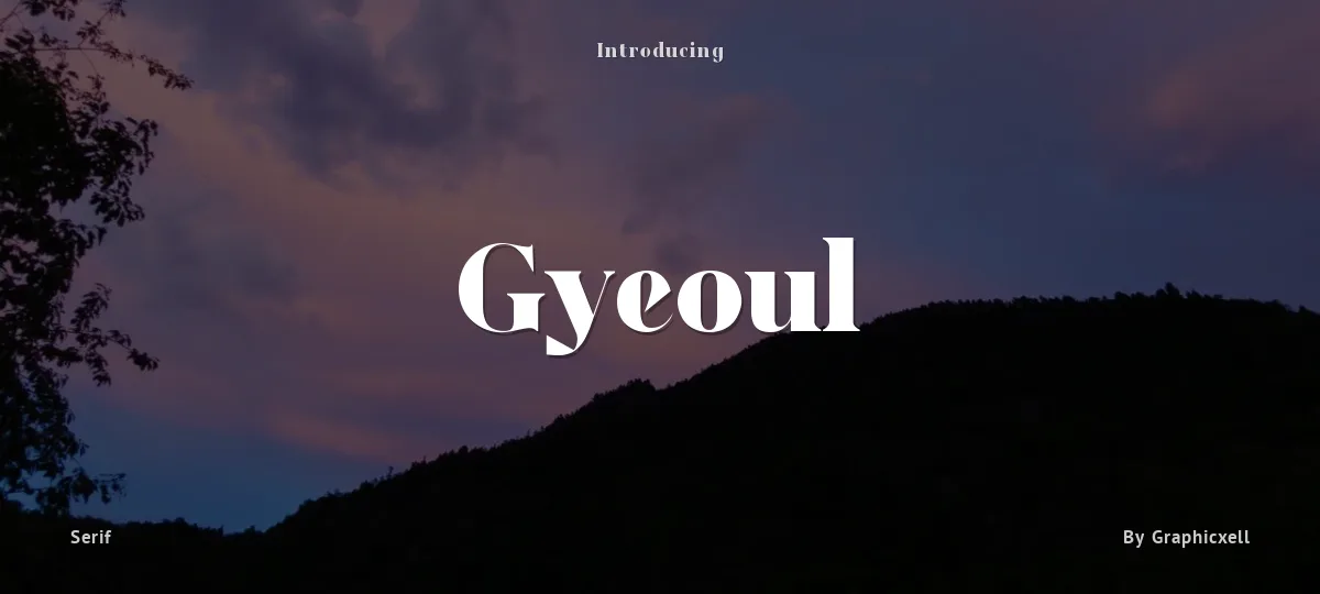 Gyeoul font preview