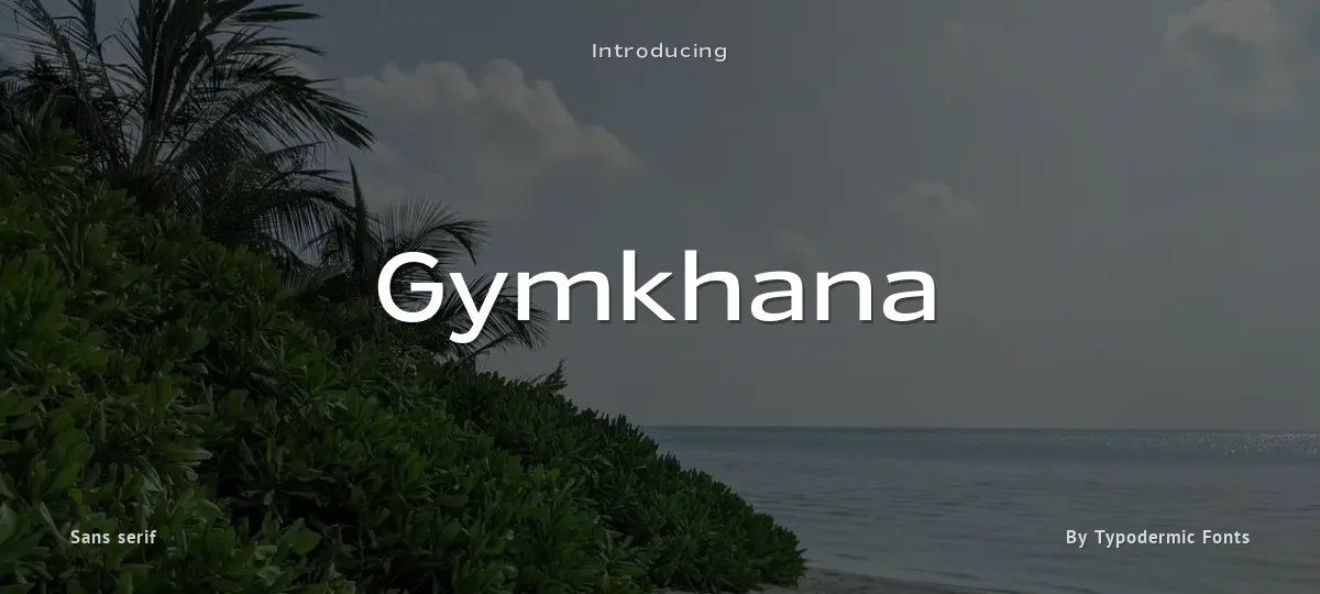 Gymkhana font preview
