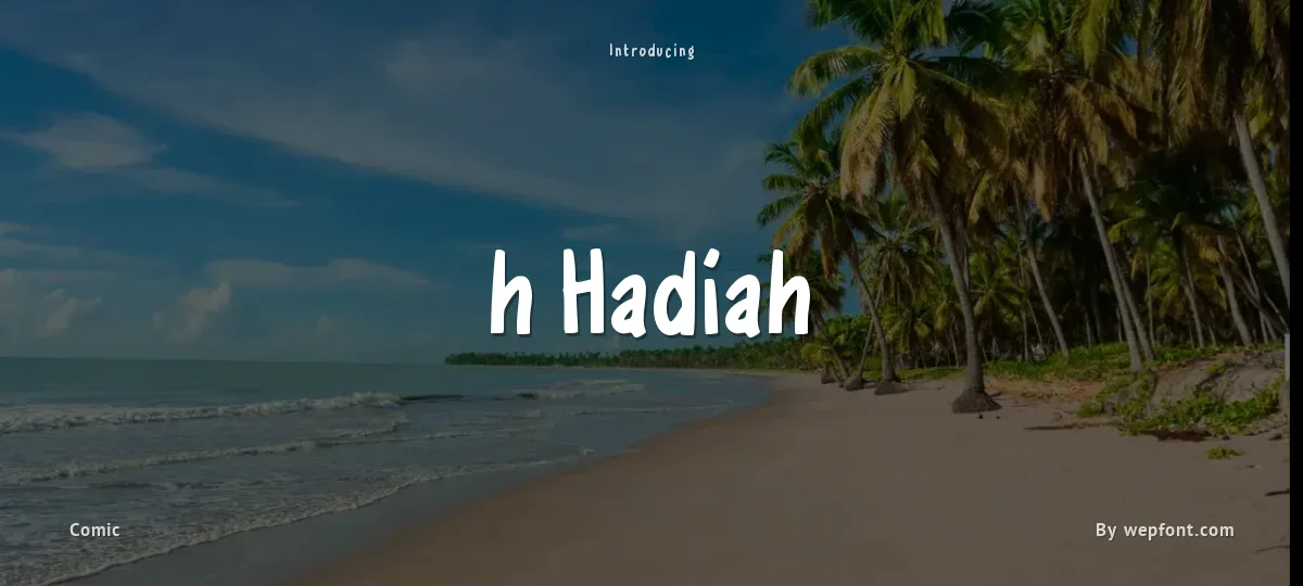 h Hadiah font preview