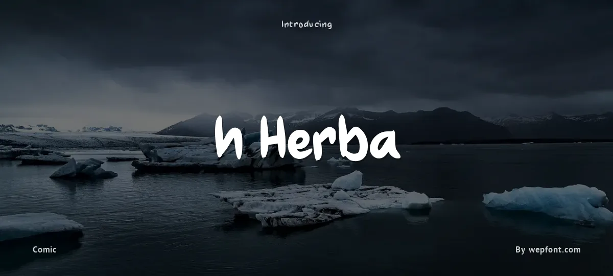 h Herba font preview