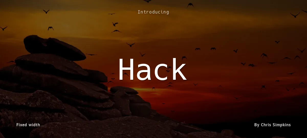 Hack font preview