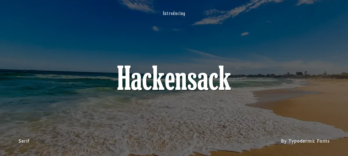 Hackensack font preview