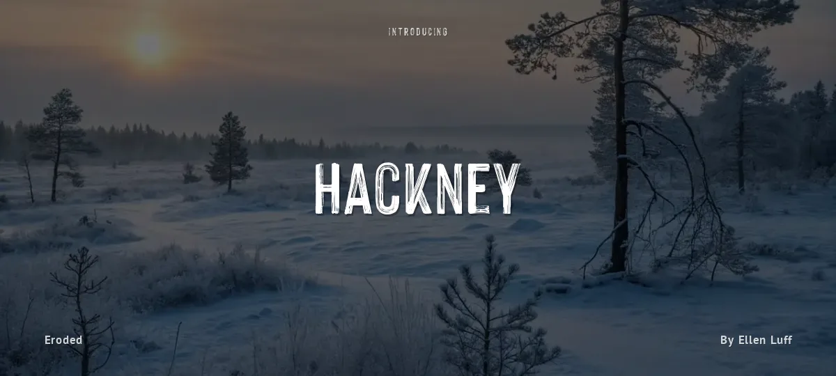 Hackney font preview
