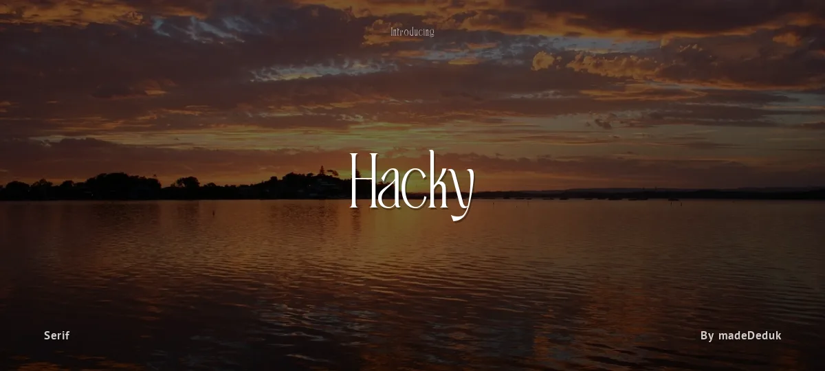 Hacky font preview