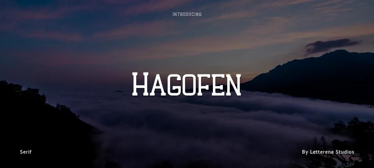 Hagofen font preview