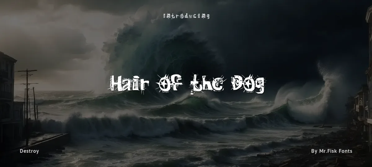 Hair of the Dog font preview