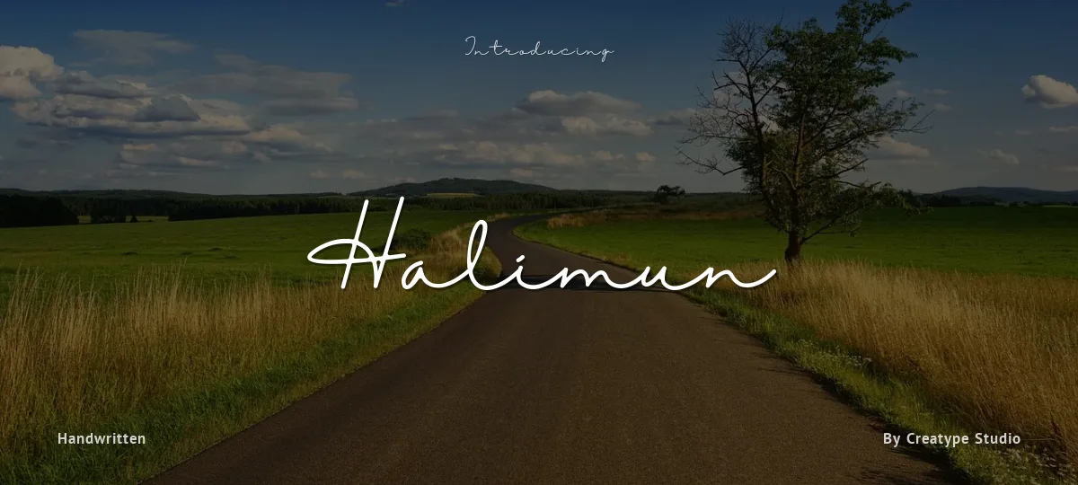 Halimun font preview