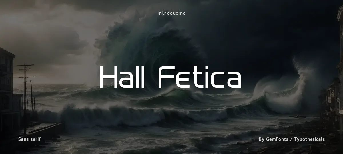 Hall Fetica font preview