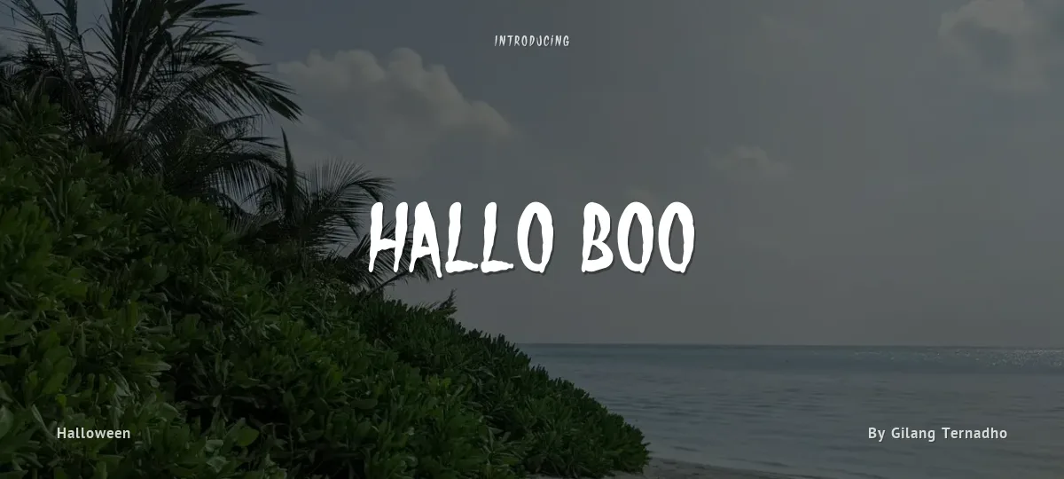 Hallo Boo font preview