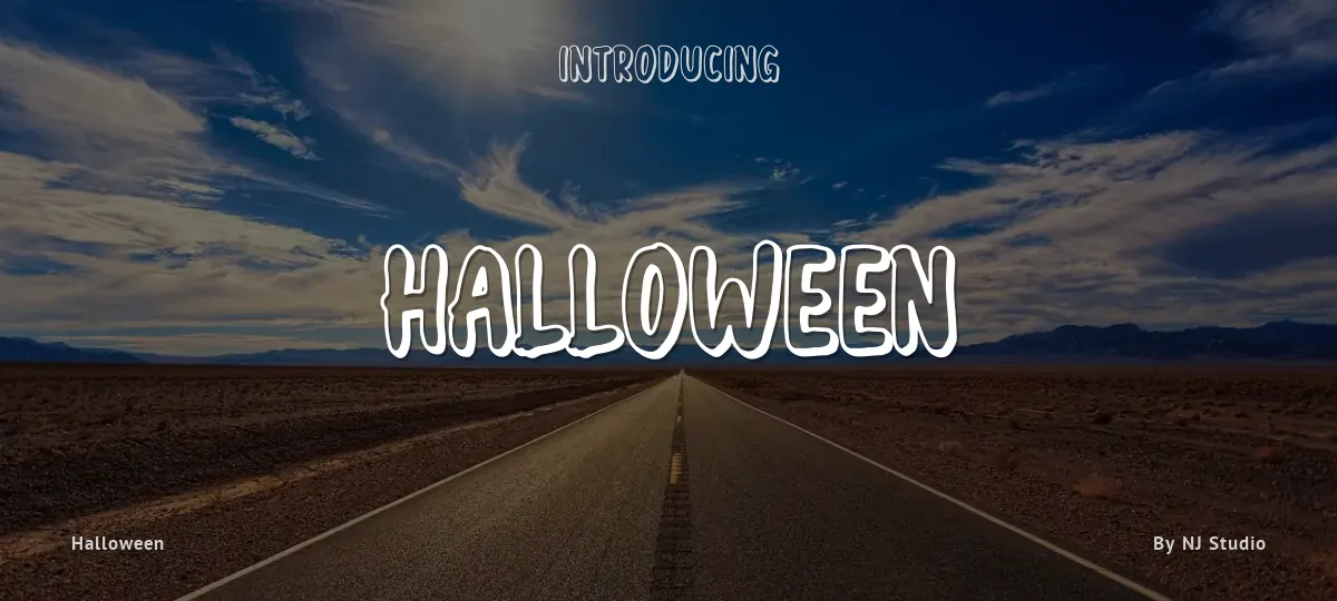 Halloween font preview