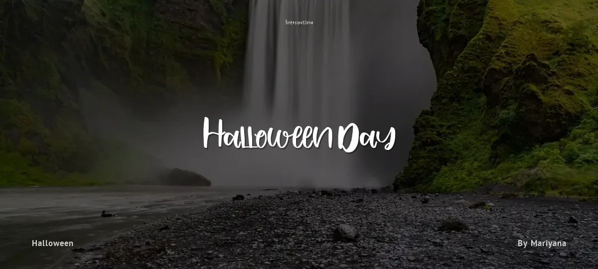 Halloween Day font preview