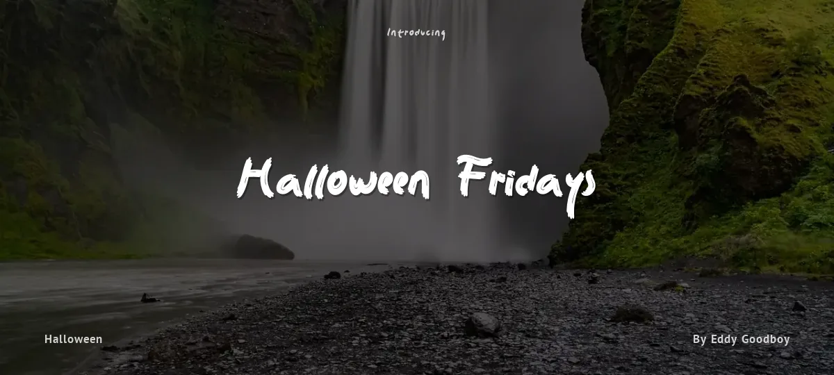 Halloween Fridays font preview