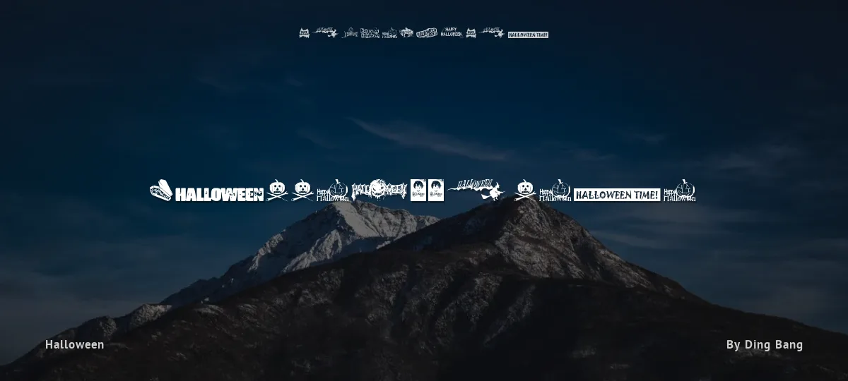 Halloween Logo font preview