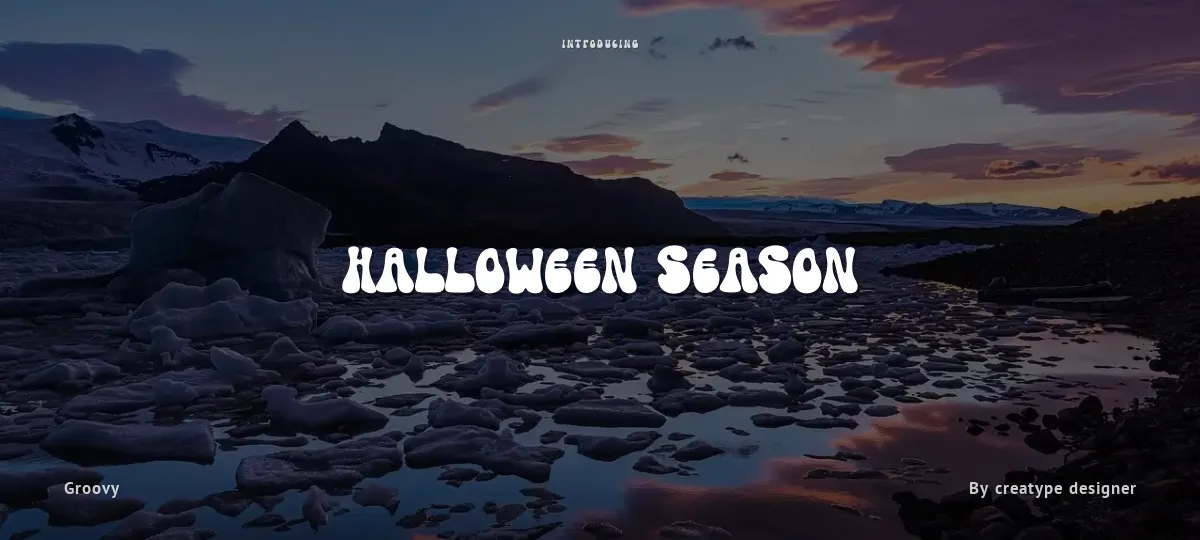 Halloween Season font preview