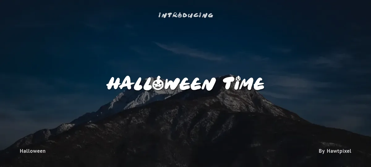Halloween Time font preview