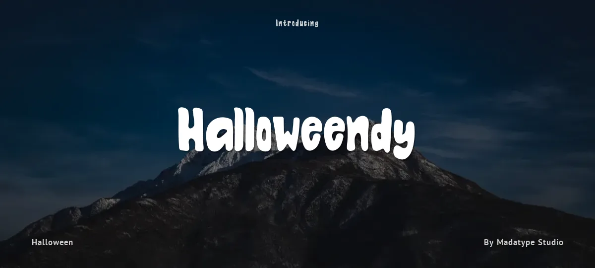 Halloweendy font preview