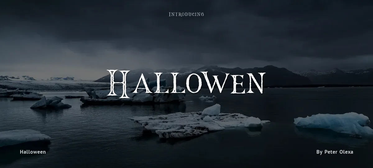 Hallowen font preview