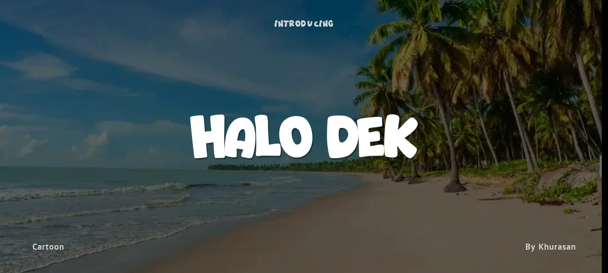 Halo Dek font preview
