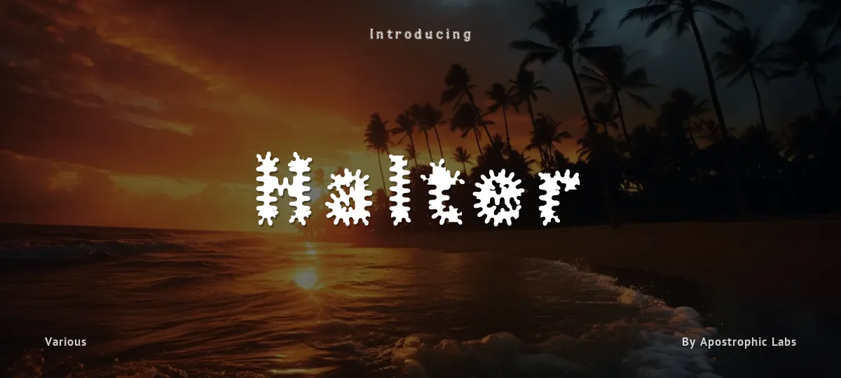 Halter font preview