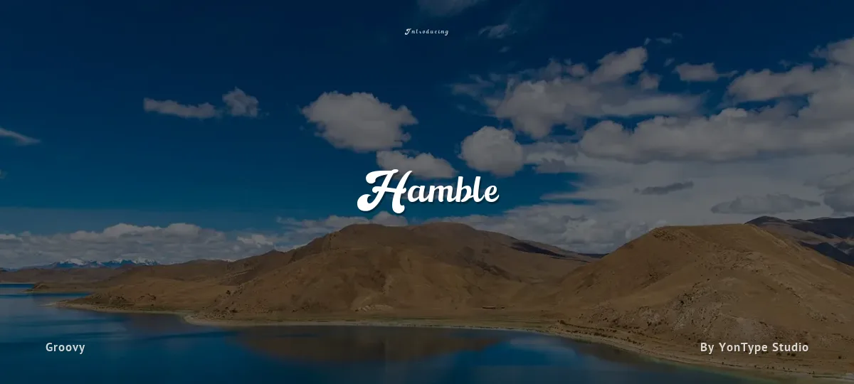Hamble font preview