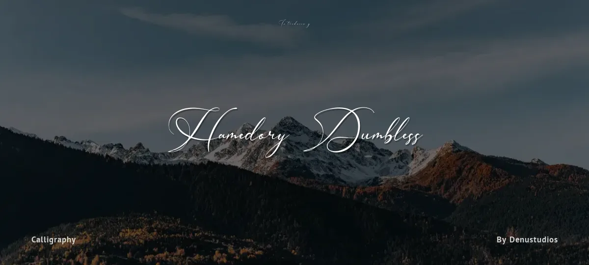 Hamedory Dumbless font preview