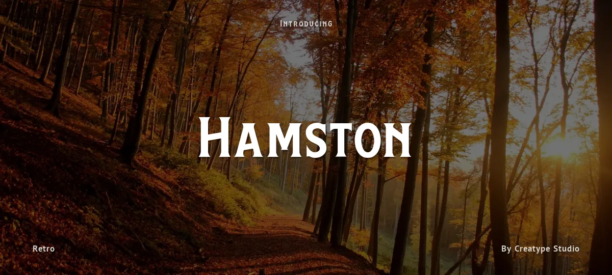 Hamston font preview