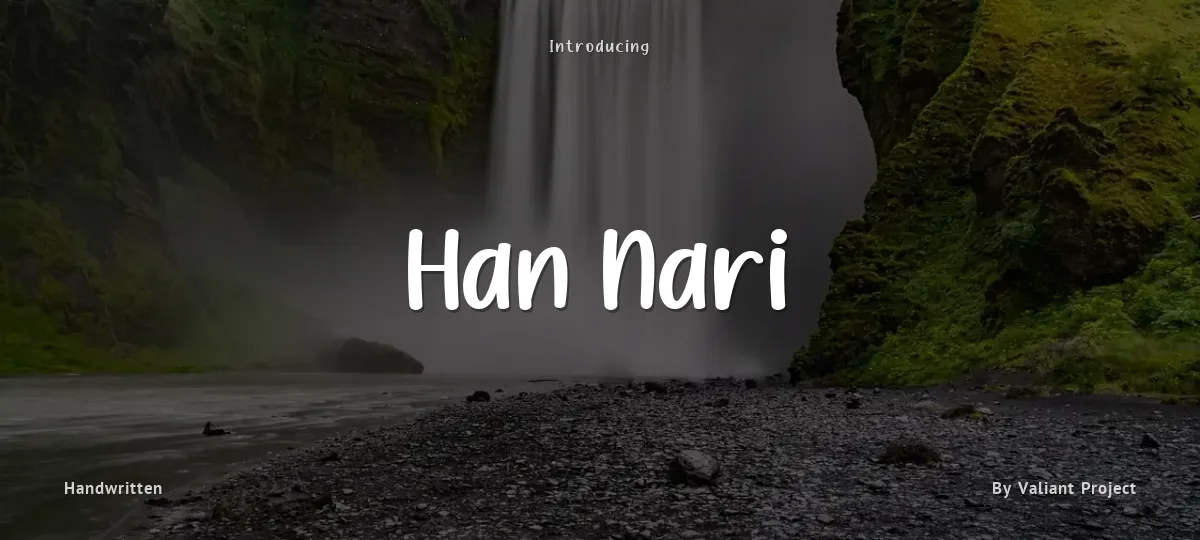 Han Nari font preview
