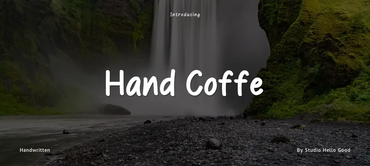 Hand Coffe font preview
