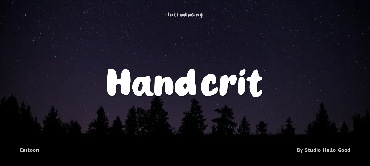 Handcrit font preview