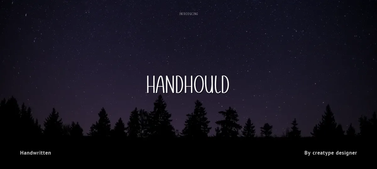 Handhould font preview