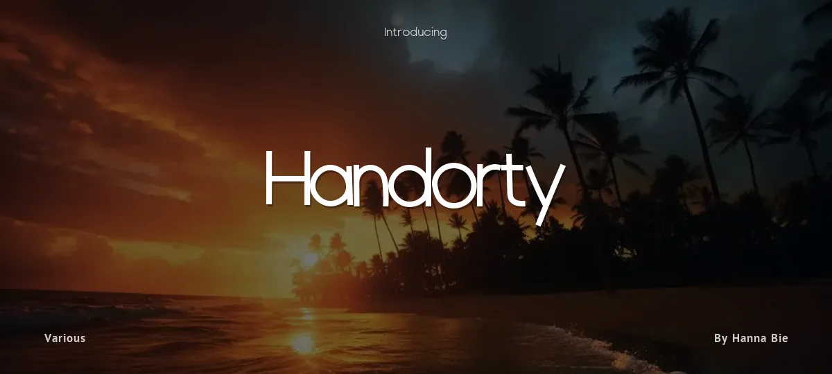 Handorty font preview