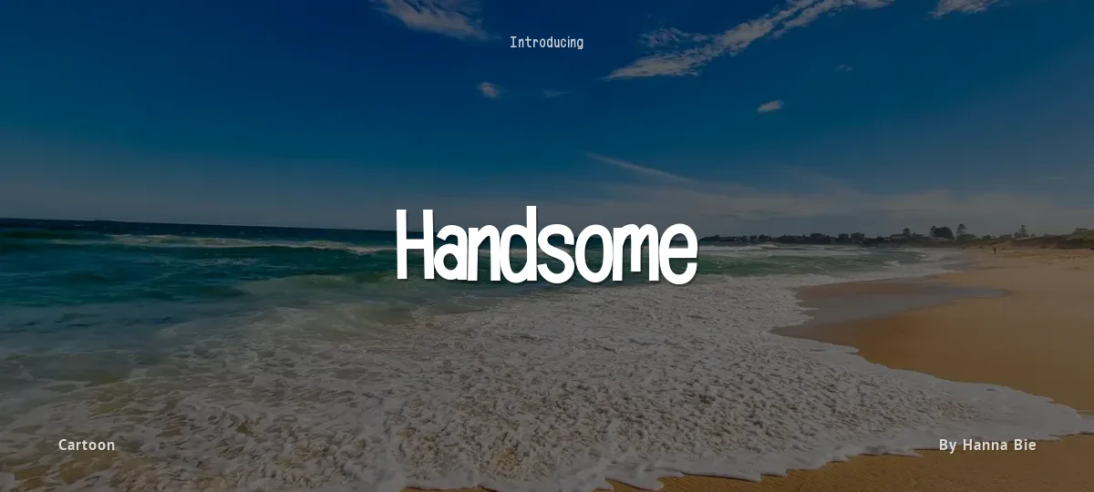 Handsome font preview