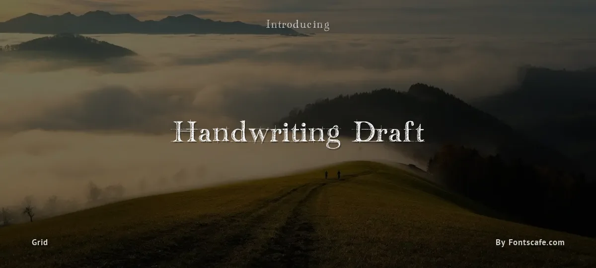 Handwriting Draft font preview
