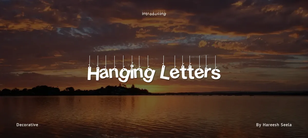 Hanging Letters font preview