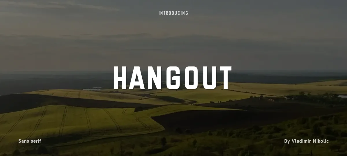 Hangout font preview