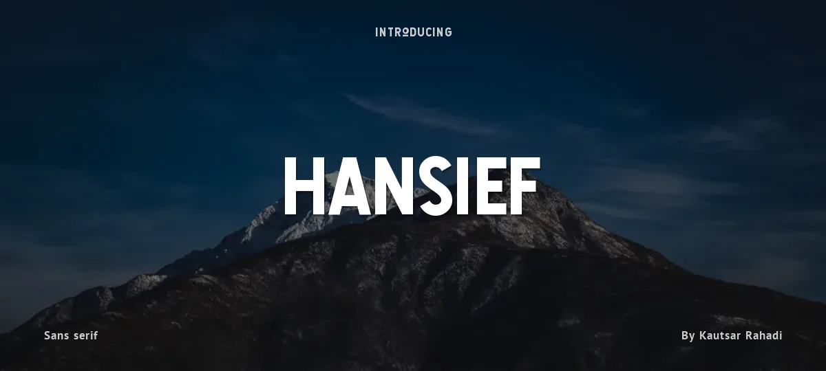 Hansief font preview