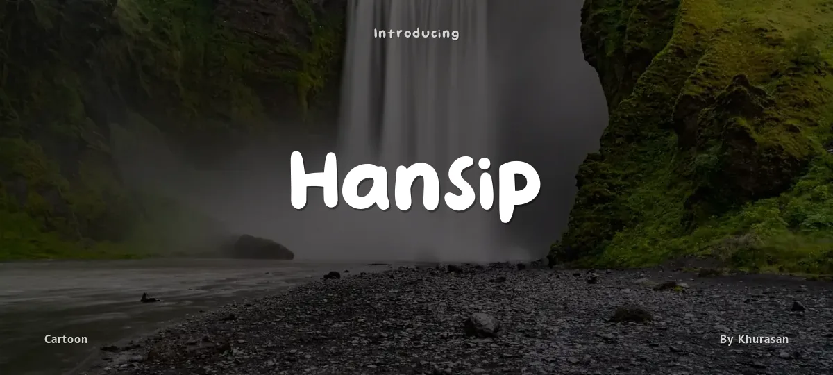 Hansip font preview