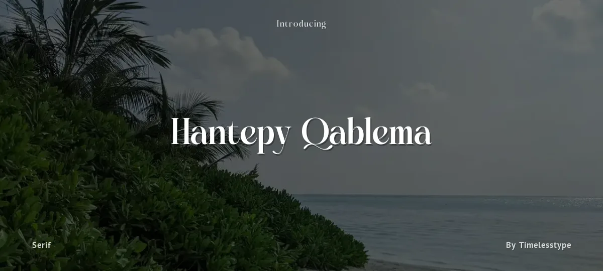 Hantepy Qablema font preview