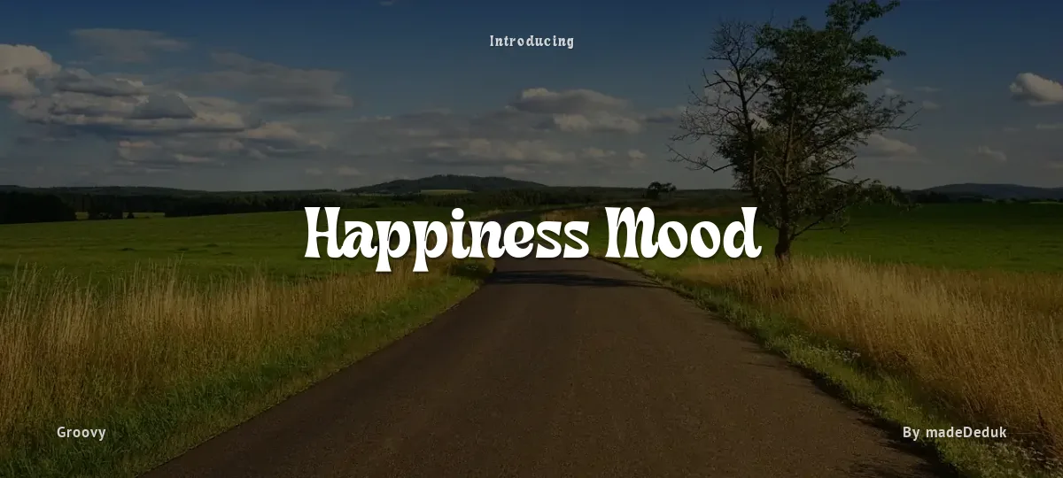 Happiness Mood font preview