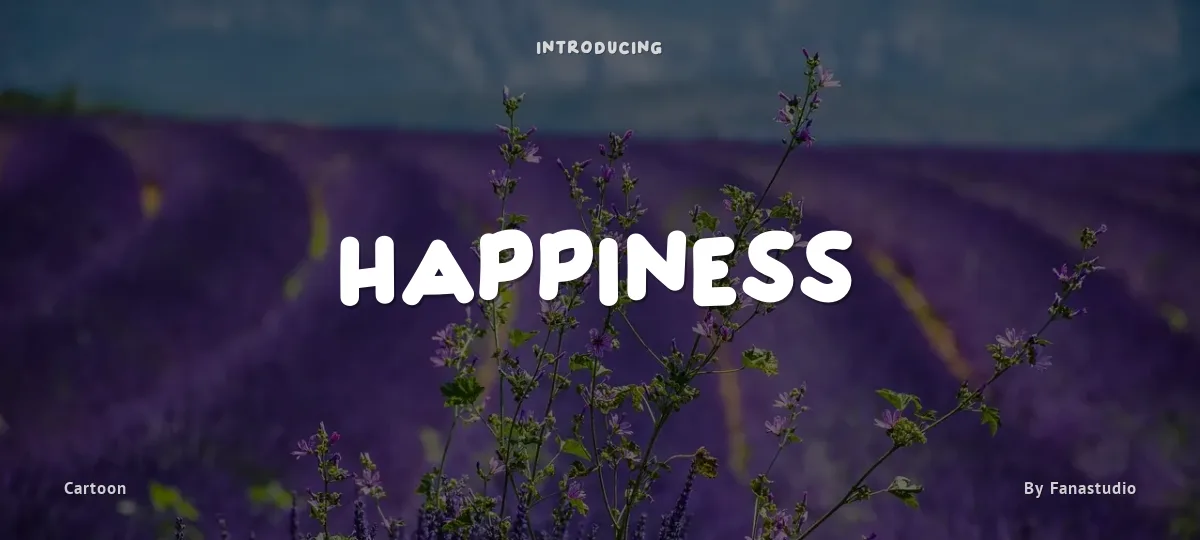 Happiness font preview