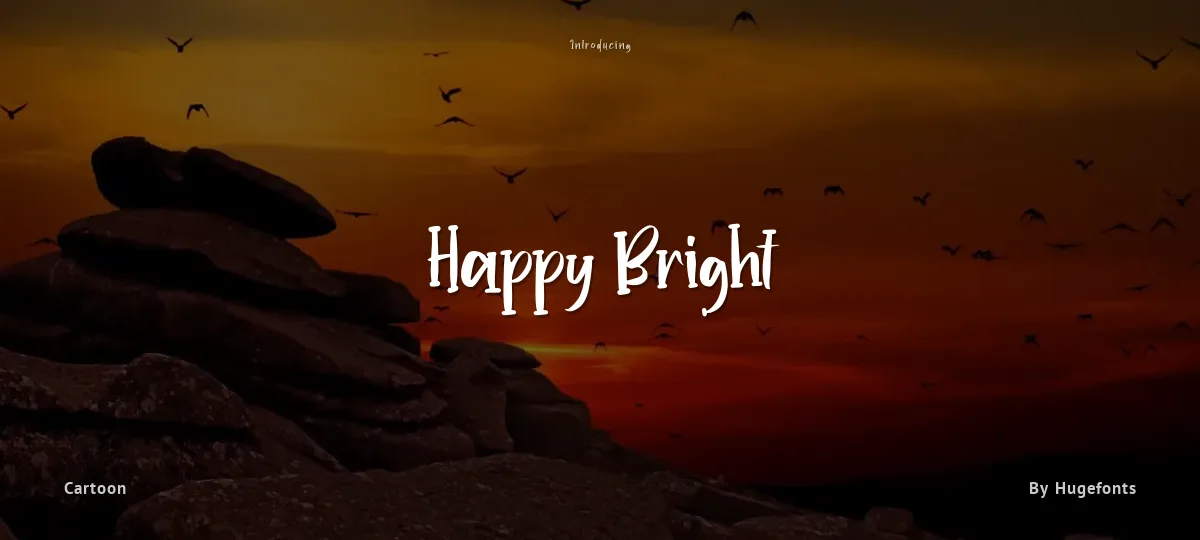 Happy Bright font preview