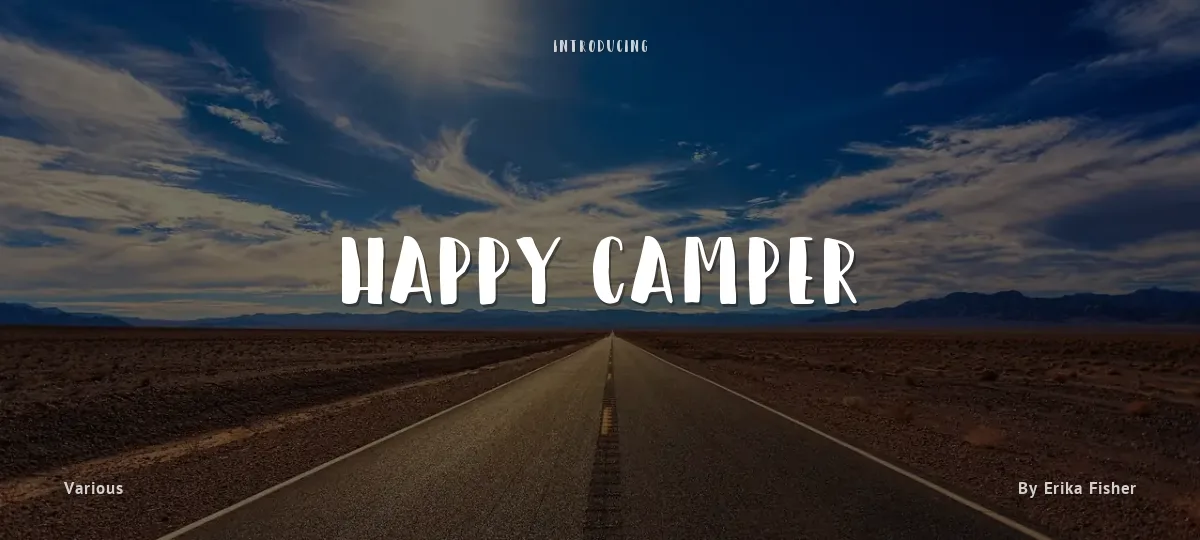 Happy Camper font preview