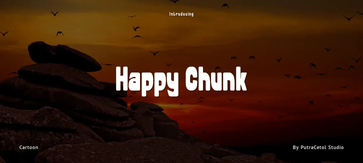 Happy Chunk font preview