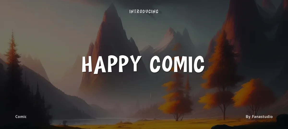 Happy Comic font preview