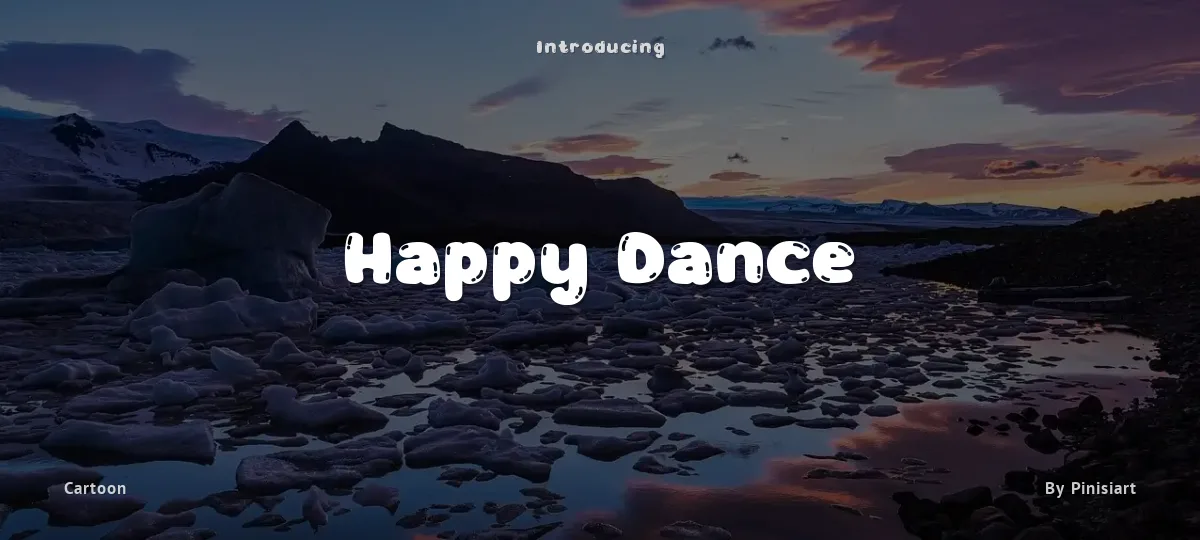 Happy Dance font preview