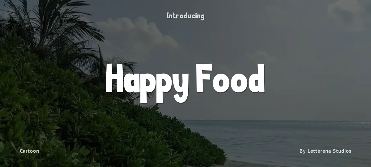 Happy Food font preview