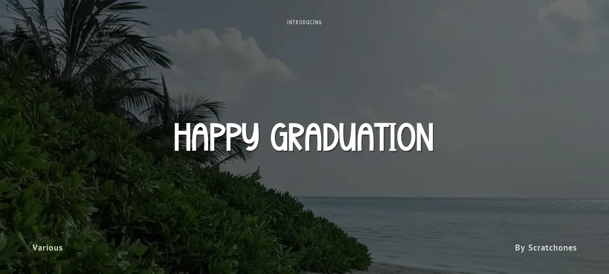 Happy Graduation font preview